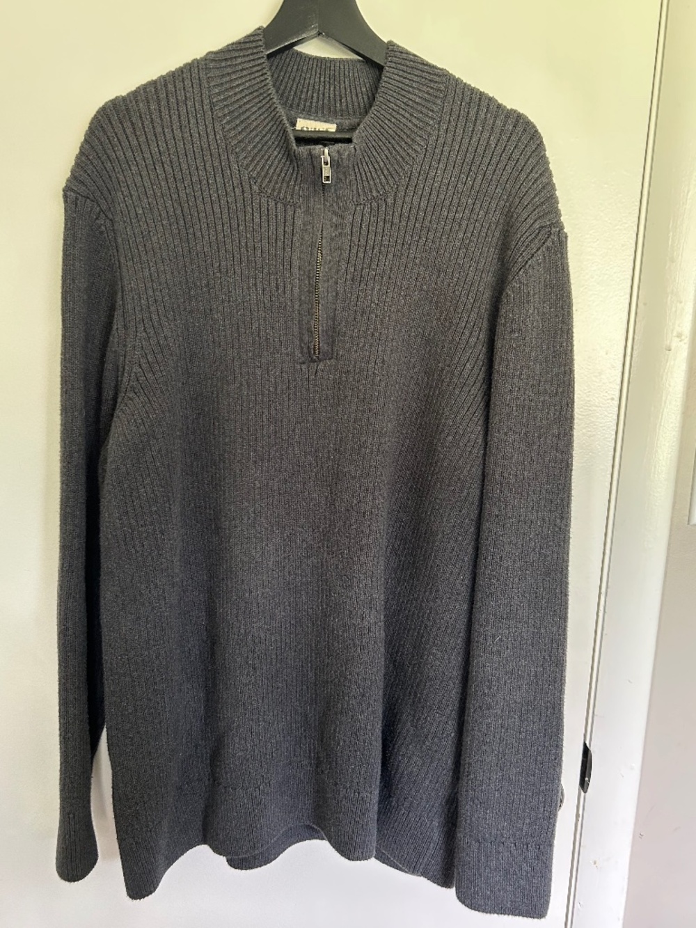 PACT Organic 100% Cotton 1/4 zip Sweater XL